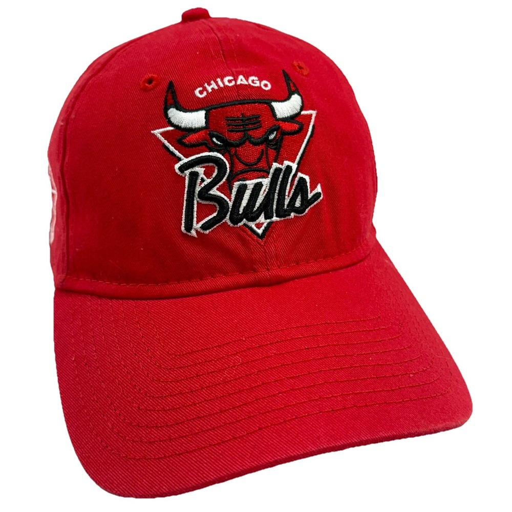 Chicago Bulls Hat New Era 9TWENTY Adjustable Cap NBA 75th Anniversary‎ Red EUC